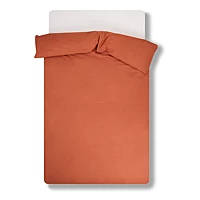 SUITE702 Biologisch Katoen Perkal Dekbedovertrek 300TC Exclusief Kussenslopen Roestbruin 278309000364200