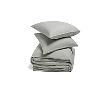 Dekbedovertrek Yumeko Misty Green Linnen 140 X 200 / 220 Cm 1 Persoons