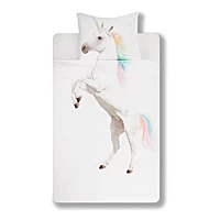 Snurk Unicorn Dekbedovertrek 140 X 220 Cm Multicolor/Wit
