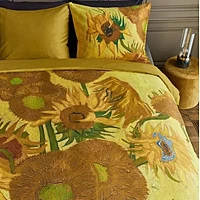 Beddinghouse X Van Gogh Museum Katoensatijnen Dekbedovertrek 2 Persoons 188815 Geel
