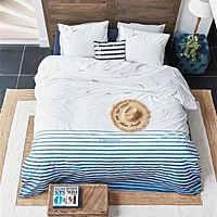 "Rivièra Maison Dekbedovertrek Seagull Blauw 240x200/220 Cm"