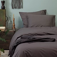 Dekbedovertrek Cinderella Weekend Anthracite Percal 200 X / 220 Cm 2 Persoons