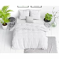 Y NOT Dekbedovertrek Met Slopen Stone Washed White (1 Persoons 140x200/220)