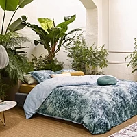 Dekbedovertrek Essenza Aurelie Iceblue Satijn 260 X 200 / 220 Cm Extra Breed