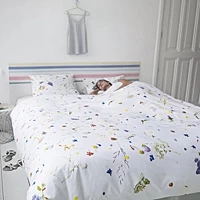 Dekbedovertrek SNURK Flowers Percal 200 X / 220 Cm 2 Persoons