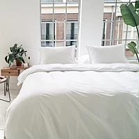 Dekbedovertrek Kayori Ryori Wit Satijn 200 X / 220 Cm 2 Persoons