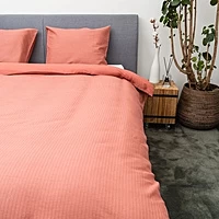 Dekbedovertrek Kayori Onno Rood Satijn 260 X 200 / 220 Cm Extra Breed