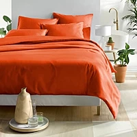 Dekbedovertrek De Witte Lietaer Olivia Rooibos Satijn 140 X 200 / 220 Cm 1 Persoons