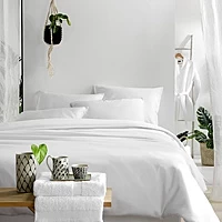 Dekbedovertrek De Witte Lietaer Olivia Wit Satijn 140 X 200 / 220 Cm 1 Persoons