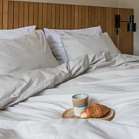 Dekbedovertrek SNURK Uni Grey Percal 140 X 200 / 220 Cm 1 Persoons