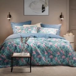 Dekbedovertrek De Witte Lietaer Bavaria II Country Blue Flanel 140 X 200 / 220 Cm 1 Persoons