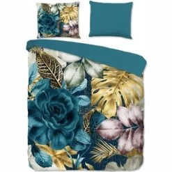 Good Morning Katoenen Dekbedovertrek Petrol, 200x220 Cm + 2 Slopen, 100% Katoen