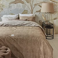 Dekbedovertrek Riviera Maison Coughton Court Donker Zand Katoen 200 X / 220 Cm 2 Persoons