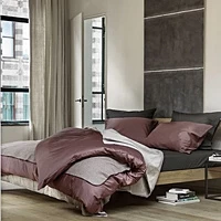 Dekbedovertrek Yumeko Rose Brown Satijn 260 X 200 / 220 Cm Extra Breed