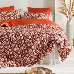 Dekbedovertrek De Witte Lietaer Tulipa Rooibos Tea Satijn 260 X 200 / 220 Cm Extra Breed