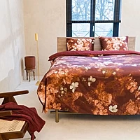 Dekbedovertrek Kayori Senji Rood Satijn 200 X / 220 Cm 2 Persoons