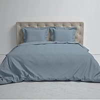 OUTLET: Heckett Lane Dekbedovertrek Punto Katoen Blauw 260x200 Cm Dekbedovertreksets NADUVI