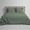 OUTLET: Heckett Lane Dekbedovertrek Diamante Katoen Groen 260x140 Cm Dekbedovertreksets NADUVI