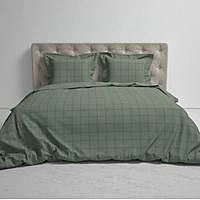 OUTLET: Heckett Lane Dekbedovertrek Diamante Katoen Groen 260x140 Cm Dekbedovertreksets NADUVI