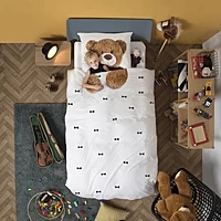 Dekbedovertrek SNURK Teddy Percal 120 X 150 Cm Kinder