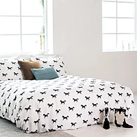 Dekbedovertrek SNURK Black Horses Percal 140 X 200 / 220 Cm 1 Persoons