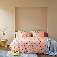 Dekbedovertrek SNURK Macarons Pink Percal 140 X 200 / 220 Cm 1 Persoons