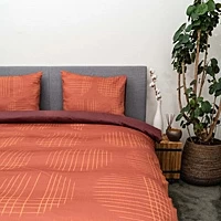 Dekbedovertrek Kayori Yacho Rood Satijn 260 X 200 / 220 Cm Extra Breed