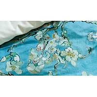 Beddinghouse X Van Gogh Almond Blossom Dekbedovertrek 140 200/220 Cm Blauw 4 Beddinghouse X Van Gogh Almond Blossom Dekbedovertrek 140 200/220 Cm Blauw - Afbeelding 4