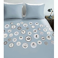 Dekbedovertrek Ambiante Bjarne Blue Grey Katoen 200 X / 220 Cm 2 Persoons 3 Dekbedovertrek Ambiante Bjarne Blue Grey Katoen 200 X / 220 Cm 2 Persoons - Afbeelding 3