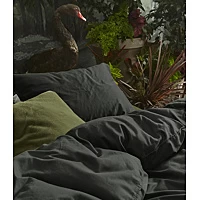 Essenza Minte Dekbedovertrek 140 X 220 Cm Antraciet 3 Essenza Minte Dekbedovertrek 140 X 220 Cm Antraciet - Afbeelding 3