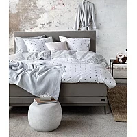 Vtwonen Striped Hearts Dekbedovertrek 200 X 220 Cm Wit/Zwart