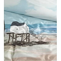 Dekbedovertrek Cinderella Ameland Blue Satijn 240 X 200 / 220 Cm Lits Jumeaux 4 Dekbedovertrek Cinderella Ameland Blue Satijn 240 X 200 / 220 Cm Lits Jumeaux - Afbeelding 4