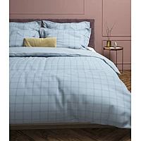 OUTLET: Heckett Lane Dekbedovertrek Diamante Katoen Blauw 260x240 Cm Dekbedovertreksets NADUVI