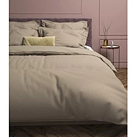 OUTLET: Heckett Lane Dekbedovertrek Punto Katoen Bruin 260x140 Cm Dekbedovertreksets NADUVI