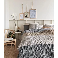 Dekbedovertrek Ariadne At Home Snug Naturel Katoen 240 X 200 / 220 Cm Lits Jumeaux