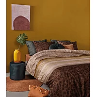 Dekbedovertrek Beddinghouse Feis Terra Satijn 240 X 200 / 220 Cm Lits Jumeaux