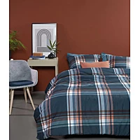 Dekbedovertrek Beddinghouse Duke Blauw Katoen 200 X / 220 Cm 2 Persoons 5 Dekbedovertrek Beddinghouse Duke Blauw Katoen 200 X / 220 Cm 2 Persoons - Afbeelding 5