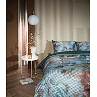 Dekbedovertrek Kardol Erode Blauw Groen Satijn 240 X 200 / 220 Cm Lits Jumeaux