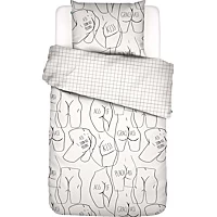 Dekbedovertrek Covers & Co Ass If White Percal 140 X 200 / 220 Cm 1 Persoons