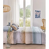 Dekbedovertrek Beddinghouse Odette Blauw Grijs Satijn 200 X / 220 Cm 2 Persoons