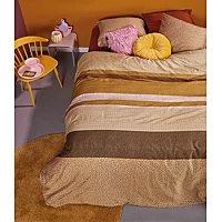 Dekbedovertrek Beddinghouse Darren Oker Satijn 260 X 200 / 220 Cm Extra Breed