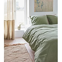 Dekbedovertrek Beddinghouse Wave Grijsgroen Katoen 140 X 200 / 220 Cm 1 Persoons