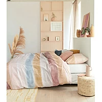 Dekbedovertrek Ariadne At Home Soft Linen Nude Katoen 200 X / 220 Cm 2 Persoons