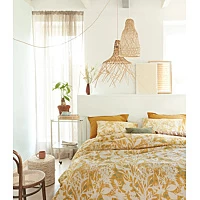 Dekbedovertrek Ariadne At Home Botanical Oker Katoen 200 X / 220 Cm 2 Persoons