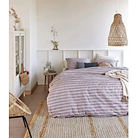 Dekbedovertrek Ariadne At Home Knit Stripes Lila Katoen 200 X / 220 Cm 2 Persoons