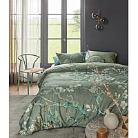 Dekbedovertrek Beddinghouse X Van Gogh Museum Blossoming Groen Satijn 140 200 / 220 Cm 1 Persoons