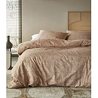 Damai Ebba Dekbedovertrek 200 X 200/220 Cm Terracotta Bruin