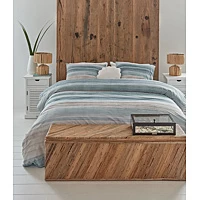 Dekbedovertrek Riviera Maison Crayons Blauw Katoen 240 X 200 / 220 Cm Lits Jumeaux