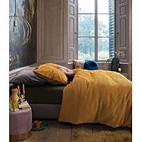 Dekbedovertrek At Home By Beddinghouse Relax Oker Katoen 140 X 200 / 220 Cm 1 Persoons