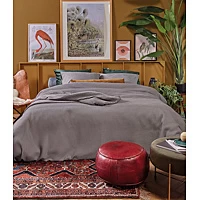 Dekbedovertrek At Home By Beddinghouse Relax Grijs Katoen 200 X / 220 Cm 2 Persoons